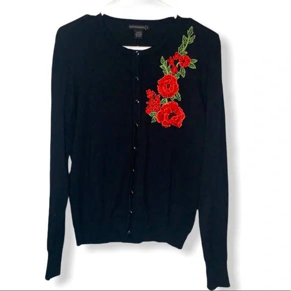 Anthropologie Esperanza NWOT flower embroidered - Picture 2 of 7